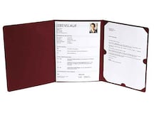 Idena Bewerbungsmappe 3-teilig bordeaux