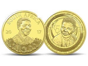 Mnz-Edition Sdafrika: Nelson Mandela&#034;, Goldmnze 5 Rand