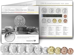 Numismatisches Gedenkblatt "70 Jahre Deutsche Mark"