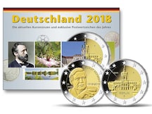 Kursmünzen der Prägestätte Hamburg (J) 2018