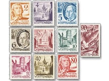 Alliierte Besetzung - Franz. Zone: "Persönlichkeiten und Ansichten III" - Württemberg