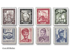 Saarland: Die Freimarken "Saar I bis V"