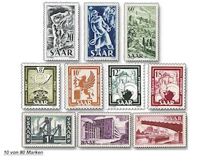 Saarland: Die Freimarken "Saar I bis V"