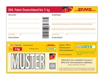 DHL Aktionsset: 50 Paketmarken Deutschland bis 5 kg