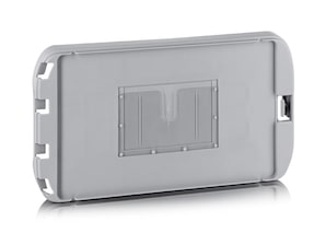 Briefbehlter Postboxdeckel, grau