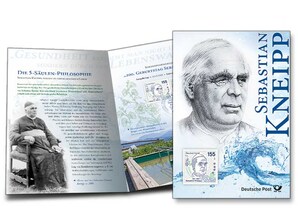 Erinnerungsblatt &#034;200. Geburtstag Sebastian Kneipp&#034;