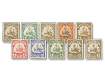 Dt. Reich/dt. Kolonien, Kollektion,  "Die deutschen Kolonien - kleine Kaiseryacht"