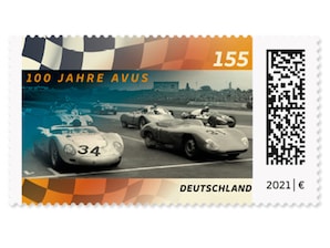 100 Jahre AVUS, Briefmarke zu 1,55 ?, 10er-Bogen
