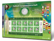Numisblatt "Fußball-Europameisterschaft"