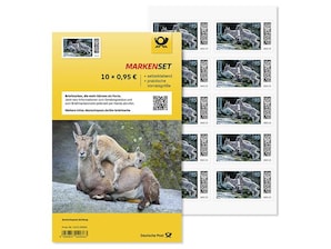 Markenset "Steinbock", Briefmarke zu 0,95 EUR, 10er-Set