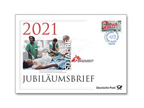 Jubilumsbrief &#034;50 Jahre rzte ohne Grenzen&#034;