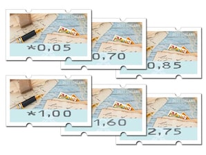 Automatenmarken-Set Tastensatz &#034;Briefe schreiben&#034;, 2022