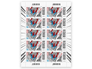 Spider-Man, Briefmarke zu 0,85 EUR, 10er-Bogen