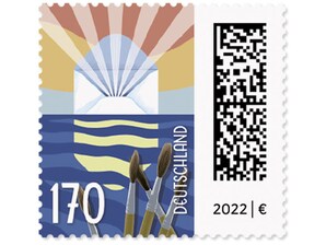 Brief im Abendlicht, nassklebende Briefmarke zu 1,70 EUR, 10er-Bogen
