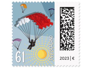 Briefmarkengleiter, Briefmarke zu 0,61 EUR, 10er-Bogen
