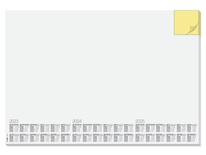 Sigel Papier-Schreibunterlage &#034;Memo&#034; mit Kalender