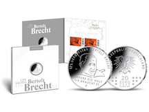 Numisfolder Münze & Marke: "125. Geburtstag Bertolt Brecht"