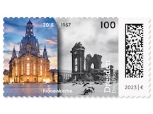 Frauenkirche in den Jahren 2015 und 1957