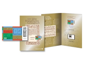 Erinnerungsblatt "500 Jahre Evangelisches Gesangbuch"