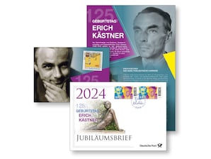 Jubilumsbrief "125. Geburtstag Erich Kstner"