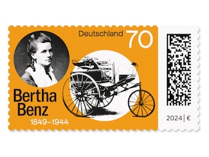 175. Geburtstag Bertha Benz, Briefmarke zu 0,70 EUR, 10er-Bogen