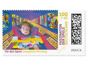 Olympische Spiele 2024 Paris - "Olympische Gefhle", Briefmarke zu 1,00 + 0,45 EUR, 10er-Bogen