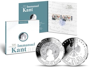 Numisfolder Mnze & Marke "300. Geburtstag Immanuel Kant"