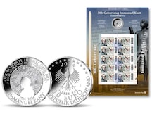 Numisblatt "300. Geburtstag Immanuel Kant"