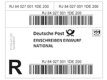 Einschreiben-Einwurf Label National