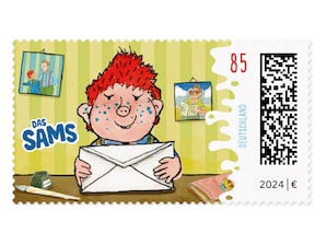 Das Sams, Briefmarke zu 0,85 EUR, 10er-Bogen