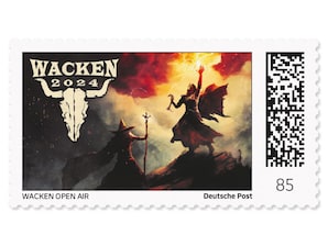 Limitierte Sonderedition "Wacken Open Air 2024", Briefmarke zu 0,85 EUR - 10er-Bogen