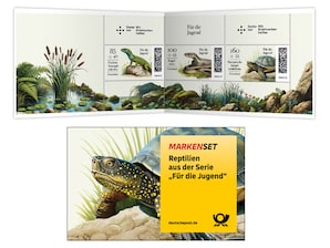Markenset "Reptilien", 0,85+0,40 EUR, 1,00+0,45 EUR, 1,60+0,55 EUR, 3er-Set
