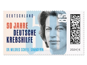50 Jahre Deutsche Krebshilfe, Briefmarke zu 0,85 EUR, 10er-Bogen