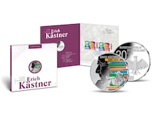 Numisfolder Münze & Marke: "125. Geburtstag Erich Kästner"