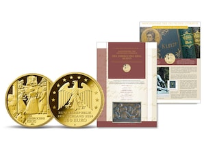 Gold-Numisblatt 2024: "Meisterwerke der Deutschen Literatur - Der zerbrochene Krug"