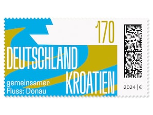 Deutschland - Kroatien, gemeinsamer Fluss: Donau, Briefmarke zu 1,70 EUR, 10er-Bogen