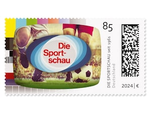 Die Sportschau, Briefmarke zu 0,85 EUR, 10er-Bogen