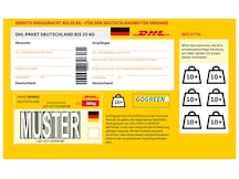 DHL Paketmarke Deutschland bis 20 kg, einzeln