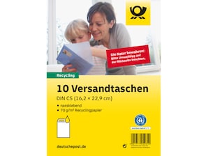 Bild Versandtasche C5 nassklebend braun ohne Fenster Blauer Engel