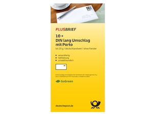 Plusbrief 0,95 EUR mit Matrixcode, DIN lang oF 10er-Set