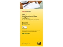 Plusbrief 0,95 EUR mit Matrixcode, DIN lang mit Fenster, 100er-Set