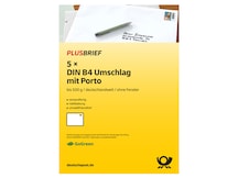 Plusbrief 1,80 EUR mit Matrixcode, DIN B4 oF, 5er-Set