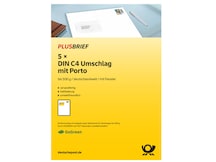 Plusbrief 1,80 EUR mit Matrixcode, DIN C4, mF, 5er-Set