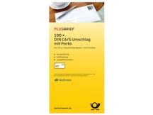 Plusbrief 1,10 EUR mit Matrixcode, DIN C6/5, haftklebend, mit Fenster, 100er-Karton