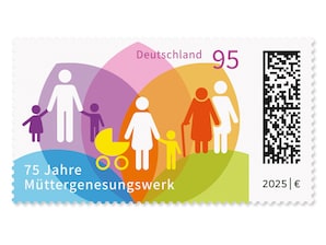 75 Jahre Mttergenesungswerk, Briefmarke zu 0,95 EUR, 10er-Bogen