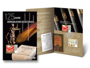 Erinnerungsblatt "125 Jahre Brgerliches Gesetzbuch"