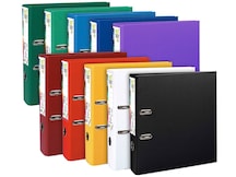 Exacompta Premium-Ordner, 80 mm Rücken, farblich sortiert - 10 STK