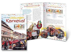 Erinnerungsblatt "500 Jahre Wasunger Karneval"