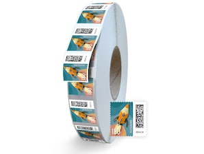 Raketenpost, Briefmarke zu 1,80 EUR, 5000er-Rolle