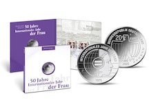 Numisfolder Münze & Marke: "Prägende Frauen" - "50 Jahre Internationales Jahr der Frau"